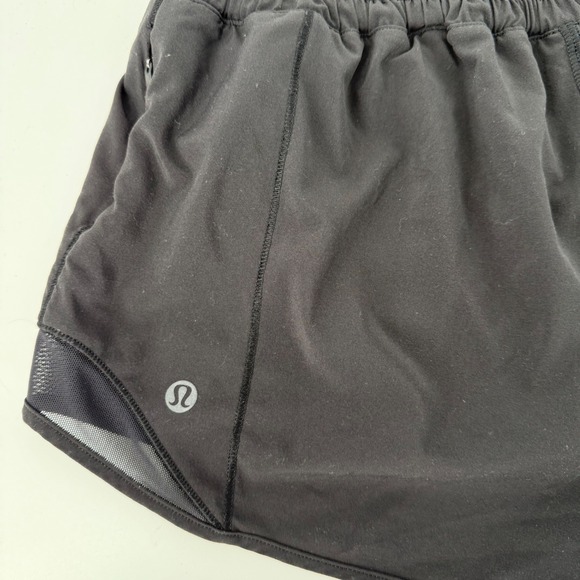 Lululemon Speed Up Shorts Black Mesh 2 Set Women's Size 4 Athletic Running - Picture 4 of 14